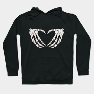 Bones I Love You Hand Heart Hoodie